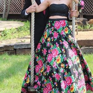 Floral prom dress